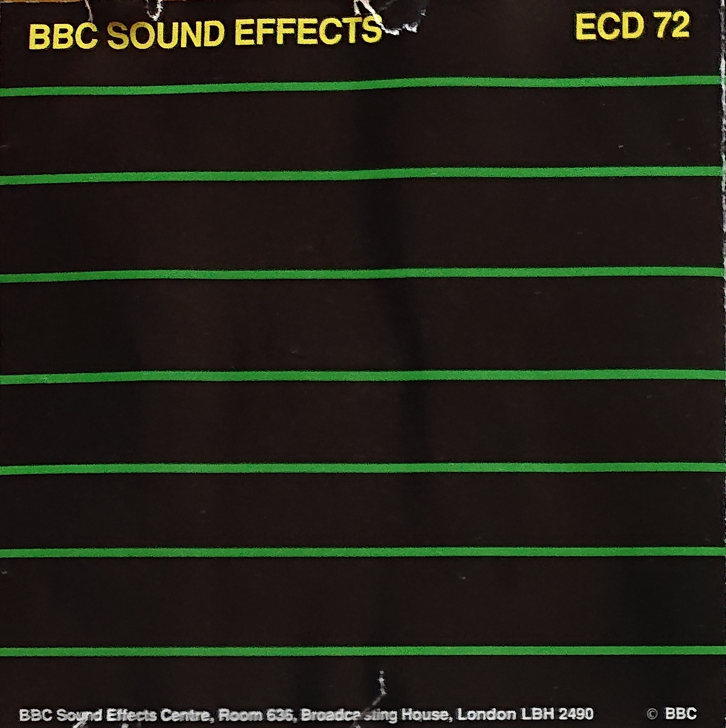 Middle of cover of ECD 72